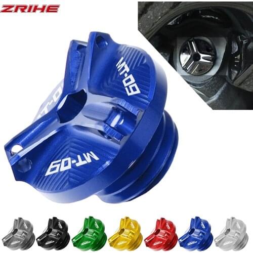 M20*2.5 Aluminum Motorcycle Accessories Engine Oil Drain Plug Sump Nut Cup Cover FOR YAMAHA MT-09 2014-2018 2015 2016 2017