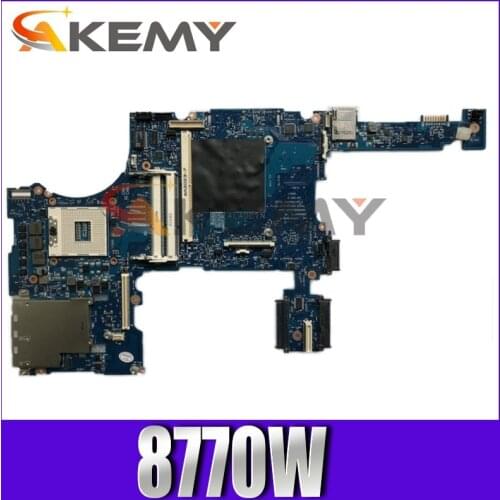 AKemy Laptop motherboard For HP Elitebook 8770W Mainboard 688745-001 688745-601 6050A2479201 QM77