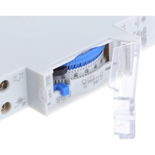 AC 110V/AC 220V 15 Minutes Mechanical Timer Switch 24 Hours Programmable Din Rail