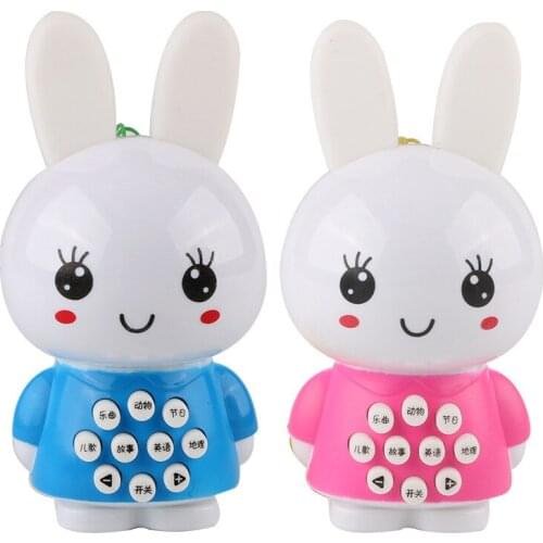 Mini Children Kids Learning Machine Toys Cute Rabbit Figure Baby Musical Educational Toys Story Machine Just Chinese Language