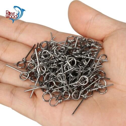 RoseWood Assist soft lures bait Stinger Spike Hook treble hook Connecting Pins Needle Fixed Lock Accessories Fishing Tackle