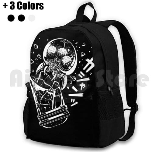 Breaking Free Outdoor Hiking Backpack Riding Climbing Sports Bag Monster Scary Halloween Manga One Color One Color Design