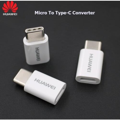 Original Huawei Type C Adapter For Huawei P30 P20 P10 P9 Pro Mate 10 20 30 Pro Honor V20 Micro USB Female USB C Converter Cable