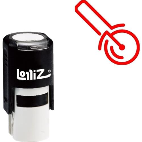 LolliZ Slicer Self-Inking Rubber Stamp - Modern Symbol Series