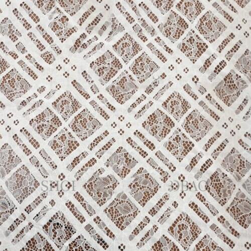 1.5m Wide High-End New Cross-Embroidered Lace Fabric Skirt Childrens Dress Skirt Fabric Curtains Reception Table Layout