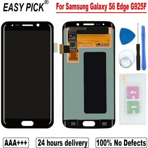 For Samsung Galaxy S6 Edge G925F G925A G9250 LCD Display Touch Screen Digitizer Assembly For S6 Edge+ G928F G928A S6 Edge Plus