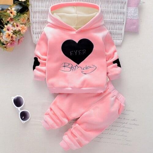 Girls' Golden Velvet Suit 2021 New Plush Thickened Autumn and Winter Clothes Childrens Fashionable Sweater Two-piece Setclothes