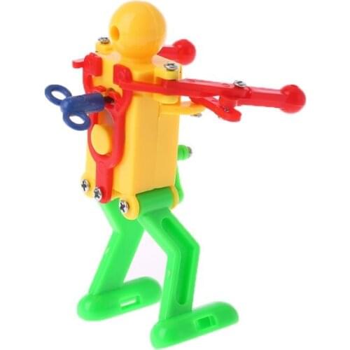 1 PC Children Kids Funny Plastic Clockwork Wind Up Windup Party Toy Gift - Robot Y4UD