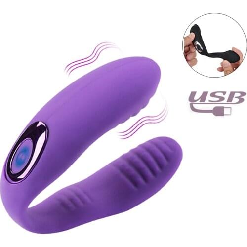 10 Modes Vibrators for Couples G-Spot Stimulate U Type Wireless Silicone Dildo Panties Female Masturbate Sex Toys for Women Tool