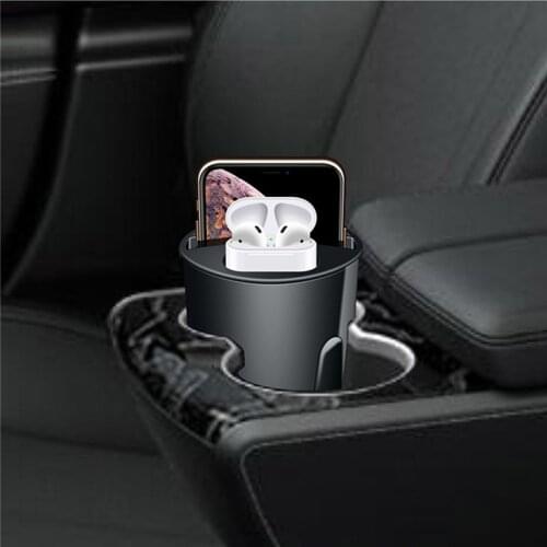 10w QI Car wireless charging cup for iPhone XR 8 quickly splitter Pad Stand charger For samsung with with 2 Ports Usb Output