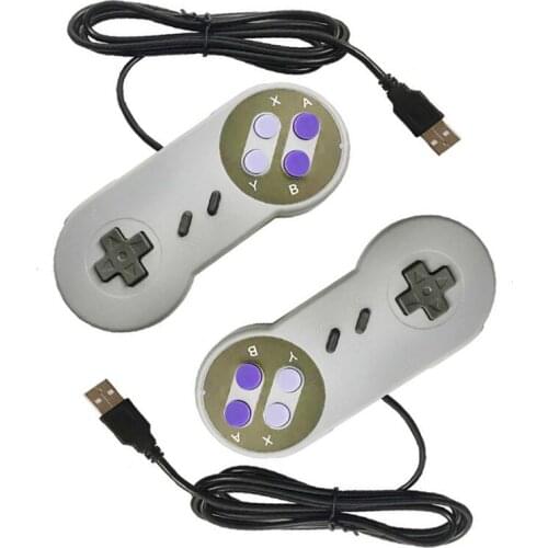 Raspberry Pi USB Controller Gamepad 2pcs Super Game Controller SNES USB Classic Gamepad Game joystick for PC MAC Games retropie