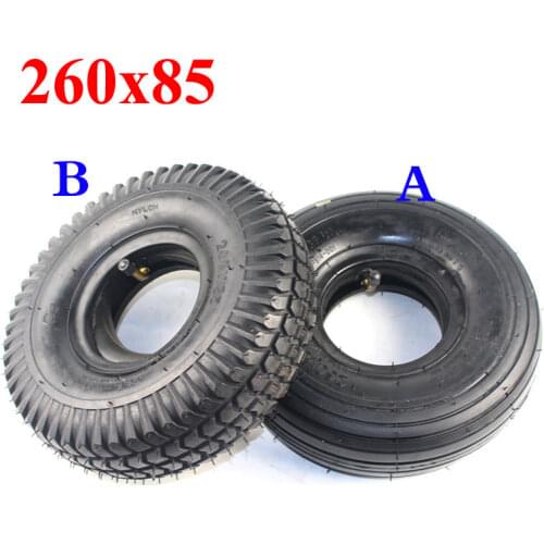 260x85 Tire and Inner Tube 3.00-4 (10"x3", 260*85) for Knobby Scooter, ATV and Go Kart Tire and Tube Motor Tyre