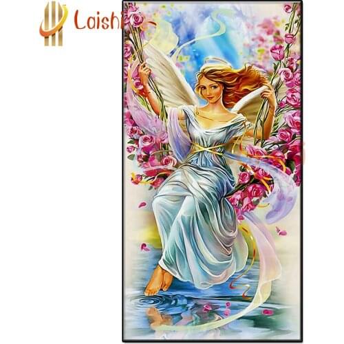 5D round drill Angel, flower, fantasy Diamond Embroidery Diamond Painting Cross Stitch Mosaic Full Square Rhinestones Home Decor