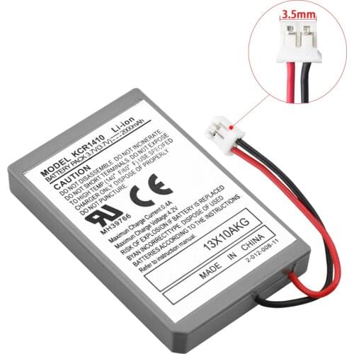 3.7V 2000mAh Rechargeable Battery With USB Charging Cable for Sony PS4 pro Wireless Controller Li-Ion Lithium Replacement Batter