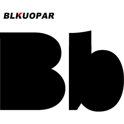 BLKUOPAR Bb Graphics Logo Car Stickers Motorcycle Body for Car Windows DIY Creative Waterproof Decal Personality Car Styling
