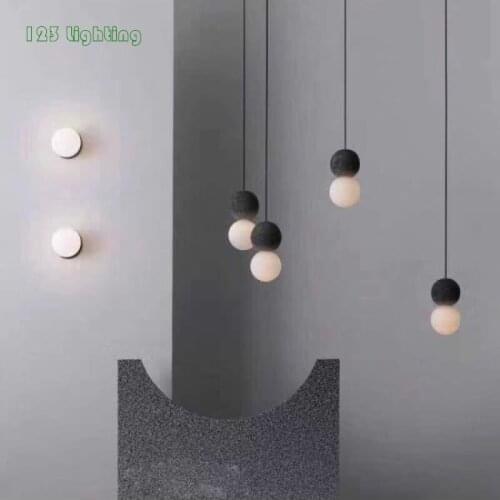 Cement LED Wall lamps Living room Bedroom Wall Sconce Aisle Stairs Wall light Bathroom Mirror light Nordic Loft Decoration Lamp