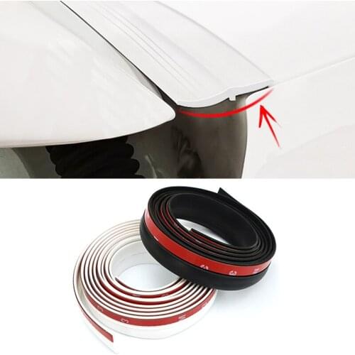 DIY Car Door Trunk Sound Insulation Weatherstrip 1.6m Car Door Rubber Seal Strips Auto Trunk Sealing Stickers Auto Accessories