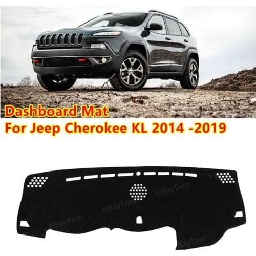 For Jeep Cherokee KL 2014 -2019 Anti-Slip Mat Sunshade Dashmat Protect Carpet Dashboard Cover Pad Accessories