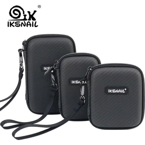 IKSNAIL Shockproof Hard Drive Carrying Case Pouch Bags For 3 Size Organizer Portable External HDD Power Bank Cable Accessories