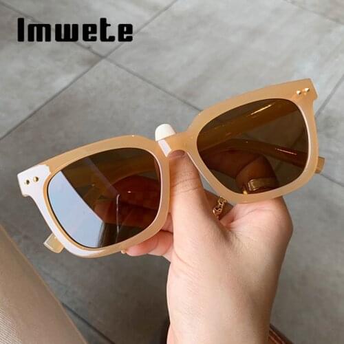 Imwete Vintage Womens Sunglasses Men Fashion Outdoor Goggles Retro Rivet Sun Glasses 2021 Brand Designs Eyeglasses