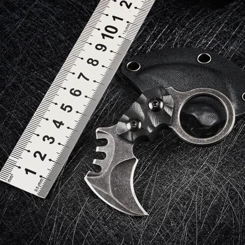 Mini Karambit AUS-8 Fixed Blade Pocket Knife G10 Handle Claw CS GO Tactical Knives Outdoor Camping Survival Hunting EDC Tools