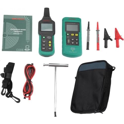 1 Set Porfessinal Cable Locator MS6818 12V-400V AC/DC Wire Cable Locator Metal Pipe Detector Tester Line Tracker
