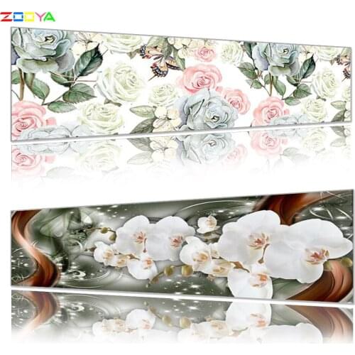 Zooya 5D Diamond Embroidery Cross Stitch Diamond Painting Rhinestone Rose Flower Diy New 3D Diamond Mosaic Home Decoration Lx125