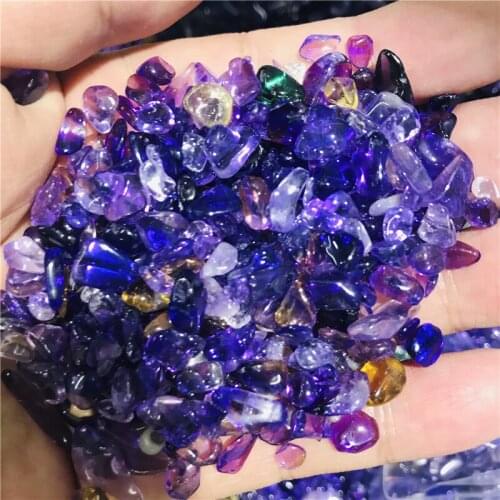 Natural amethyst crystal specimen therapy crystal with natural stone and aquarium mineral decoration