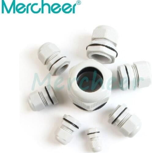 Germany PG16 Waterproof Electronic nylon Cable Gland gray white and black two color