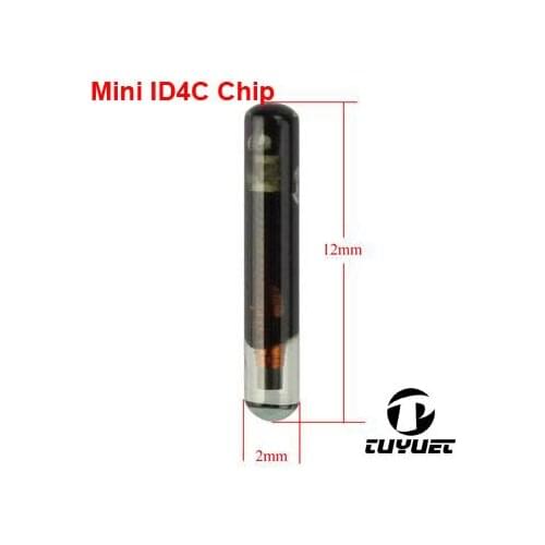 Blank Smaller size MINI ID4C Glass auto transponder Chip (TP02 ) 2mm* 12mm