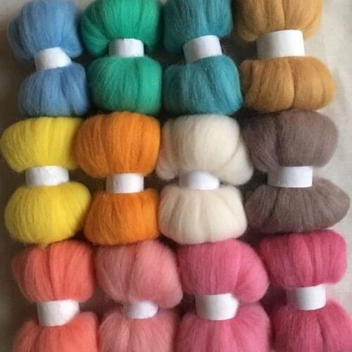 Ceramic fibre wool feltro mixed feutrine naaldvilten lana merino wool fibre roving for needle feling kit wool diy crafa 120g