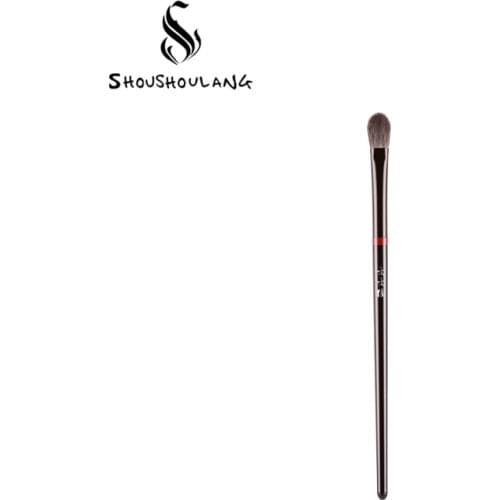 Shoushoulang Professional Handmade Make Up Brush 35# Large Eye Shadow Brush Soft Dyed Snow Fox Hair Makeup Brushes