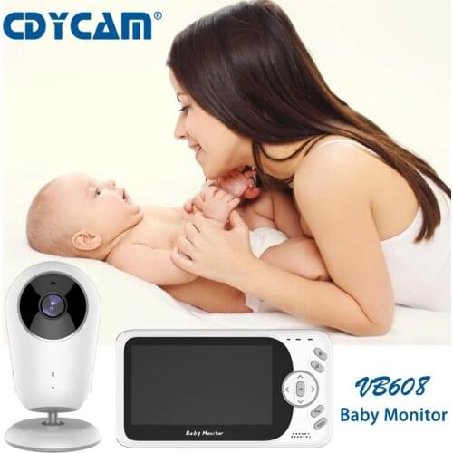 VB608 Video Baby Monitor 2.4G Wireless With 4.3 Inches LCD 2 Way Audio Talk Night Vision Surveillance Security Camera Babysitter
