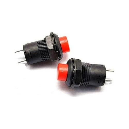 OFF-(ON) 12mm Round Momentary Push Button Switch 1A 125V/AC DS-425B/DS-227