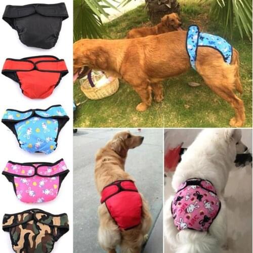 High Quality S-XL Dog Diaper Sanitary Physiological Pants Washable Female Dog Shorts Panties Menstruation Underwear Briefs