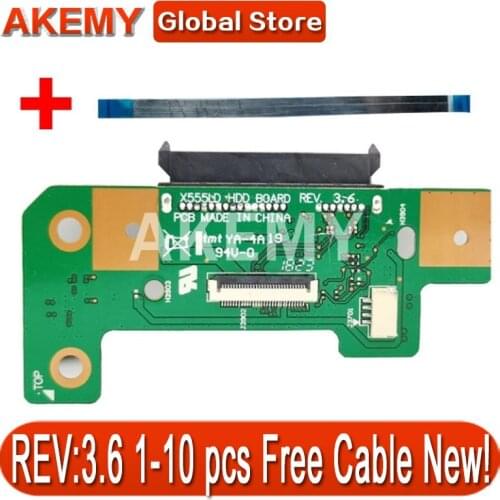 1-10 pcs For Asus X555L X555LD Laptop HDD Hard Disk Drive Board X555LD REV:3.6 100% Tested Fast Ship Free Cable