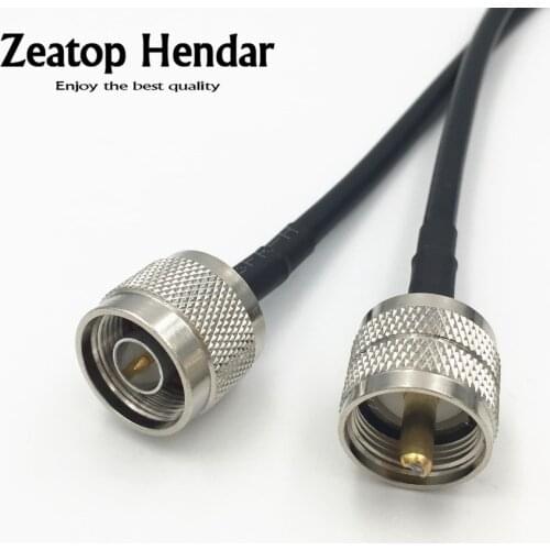 1Pcs RG58 / LMR195 Crimp Cable N Male Jack to UHF PL259 Male Plug RF Antenna Coaxial Coax Wire Connector 15cm 20cm 30cm 50cm