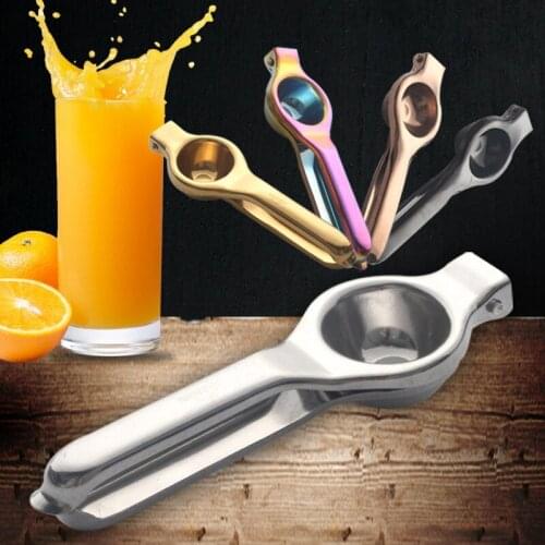 Stainless Steel Hand Orange Lemon Fruit Press Squeezer Manual Juicer Machine Household Lemon Clip Multifunctional Tool 1PC