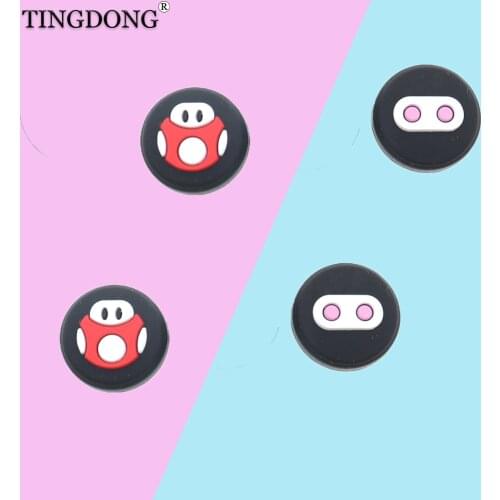 4PCS Gamepad Silicone Analog Thumb Stick Grips Cap Joystick Cove For Nintendo Switch NS Controller Joy-Con ThumbStick