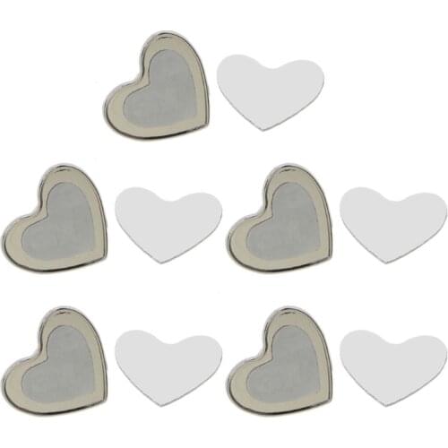 5 PCs MDF Blank Badge Single-Sided Printed Heat Transfer Badge for Christmas Valentine Graduation Present