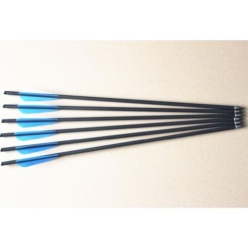 6Pack 22 inch Half Moon Arrow Nock Crossbow Bolts for Crossbow Hunting/Shooting