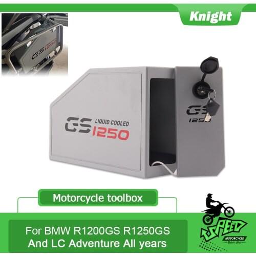 Motorcycle Aluminum Box Toolbox 5 Liters Tool Box Left Side Bracket For BMW R1250GS ADV LC R1200/Adventure R 1200 GS 2013-2020