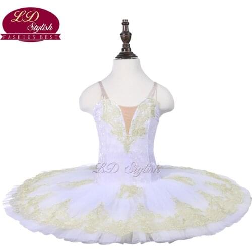 Girls White Ballet Tutu The Swan Lake Performance Stage Wear Kids Ballet Dance Competition Costumes Women Ballet Dresses
