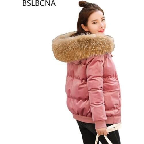 Женские парки с натуральным мехом BSLBCNA China At AliExpress