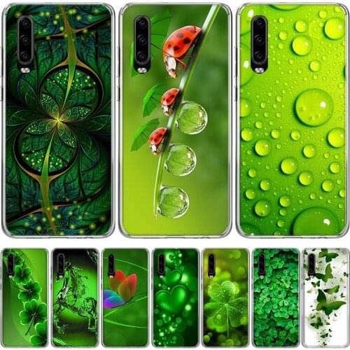 Beautiful Emerald Green glitter Mandela Phone Case for Huawei P30 P40 P20 P10 Mate 20 10 30 Lite Pro P Smart Z Plus + Art Luxury
