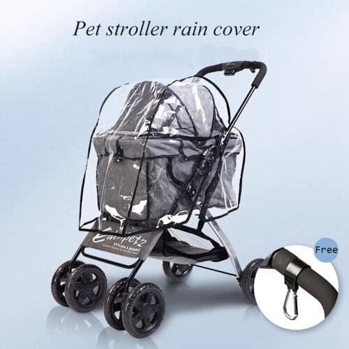 Pet Stroller Rain Cover High Quality Baby Stroller Accessories Rainproof Dustproof Sunscreen Cover