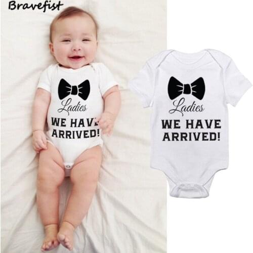 Baby Rompers New Summer Clothes Infant Short Sleeve Cotton Jumpsuit Clothes Newborn Boys Girls Outfits Ladies Bowknot Sunsuits