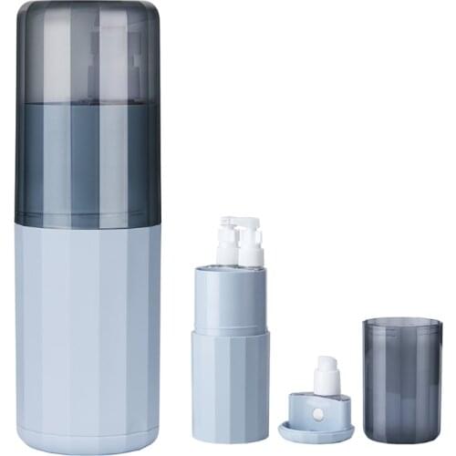 Travel Mouthwash Cup Set Bottle with 3 Spray Bottles Fortable Toothbrush Case Holder Cup Travel Mouth Cups Container Storage Box