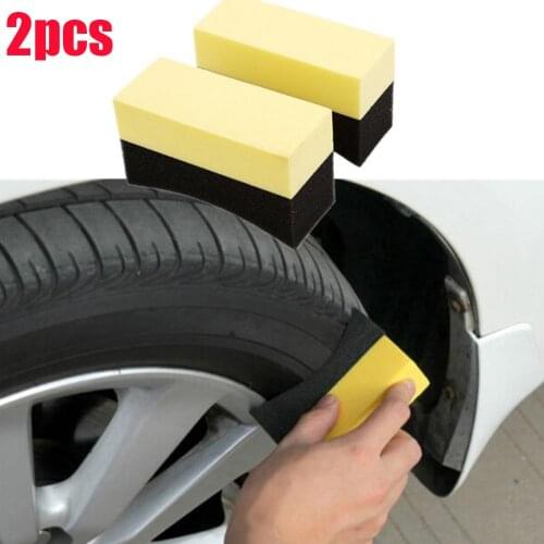2pcs Car Wash Sponge for Car Tyre Wheel Washer Soft Water Suction Sponge Pad Clearner Car tires Cleaning Sponges