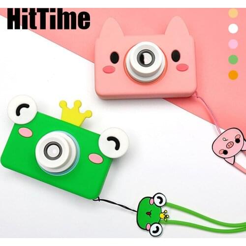 HitTime 8.0MP Cute Kids Camera 2.0" LCD Display Mini Digital Cameras Cartoon Photo Camera Toy Cute For Children Birthday Gifts
